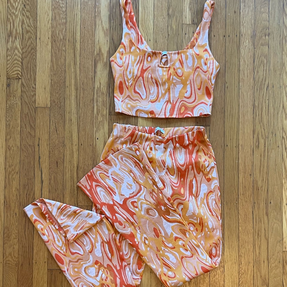 Zara 70s Two Piece Set